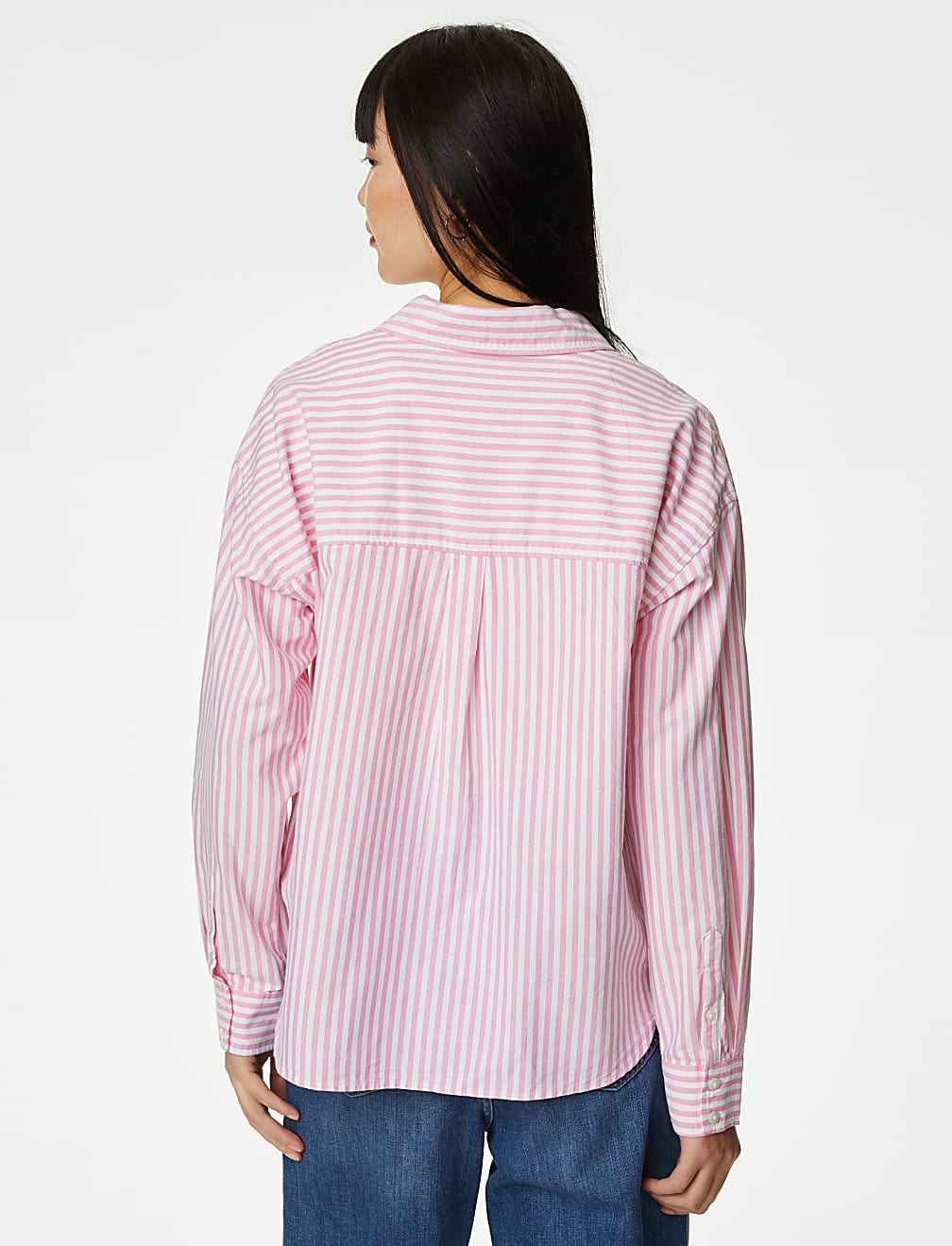 Pure Cotton Striped Collared Shirt