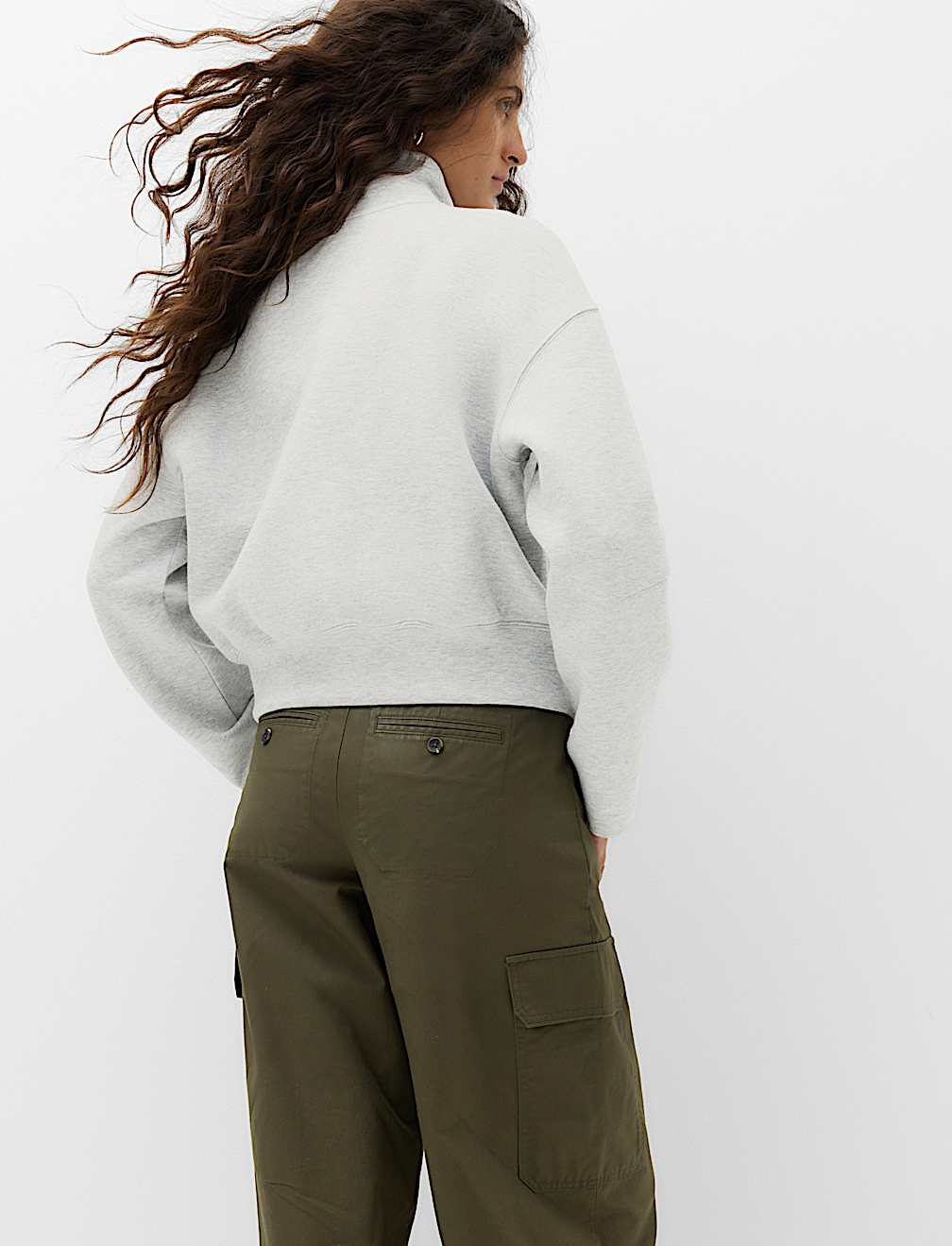 Cotton Rich Scuba Zip Up Sweatshirt