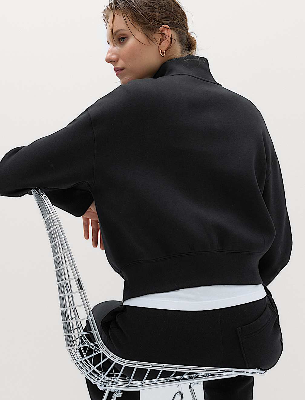 Cotton Rich Scuba Zip Up Sweatshirt