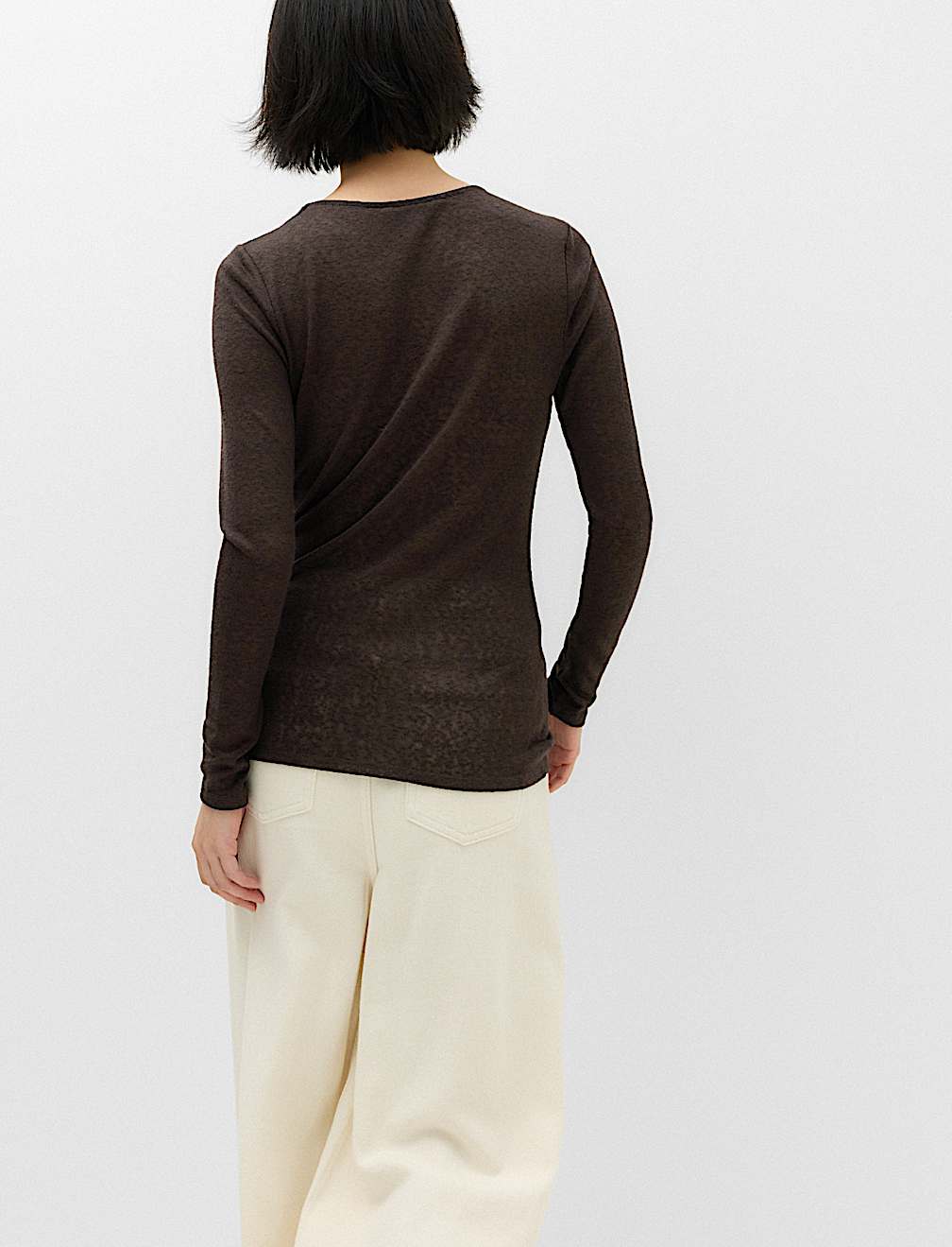 Tie Neck Fastening Top