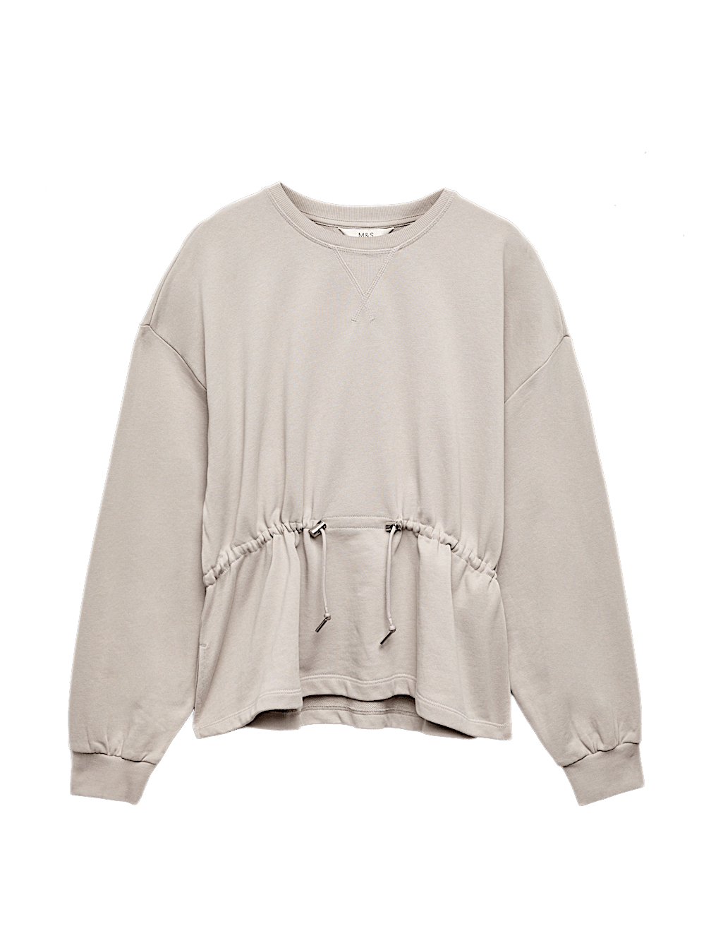 Pure Cotton Drawcord Waist Sweatshirt