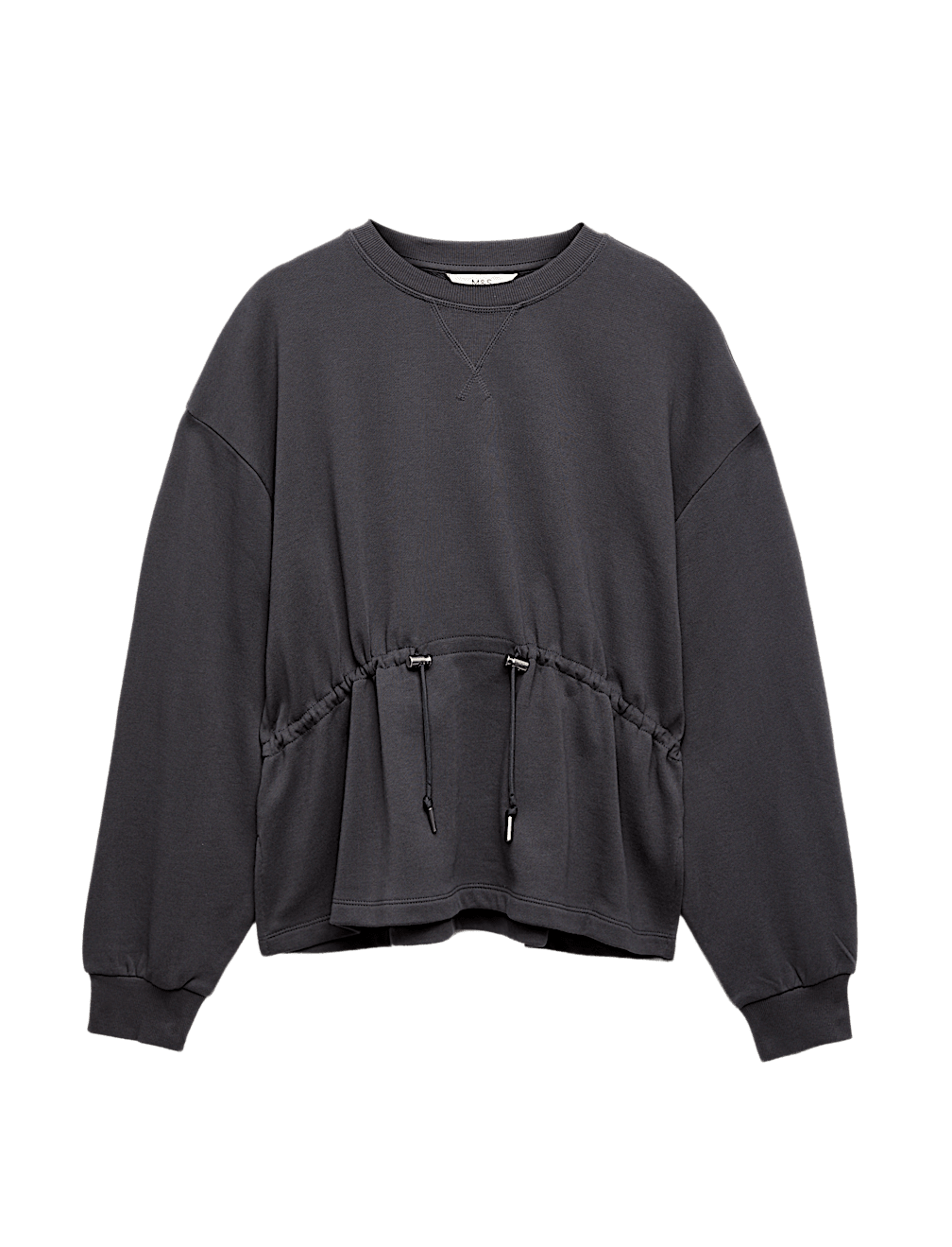 Pure Cotton Drawcord Waist Sweatshirt