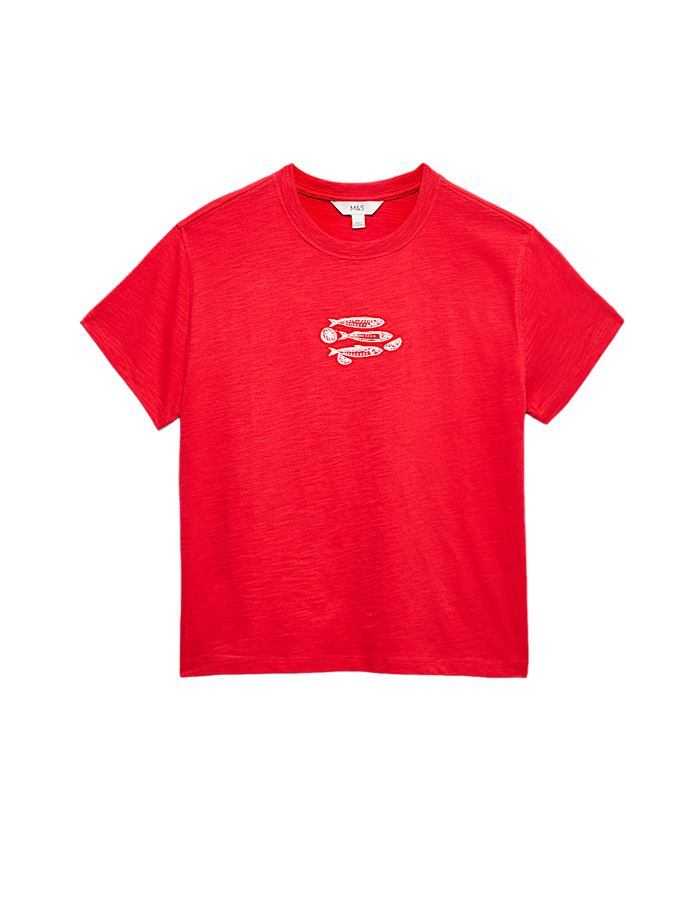 Pure Slub Cotton Checked T-Shirt