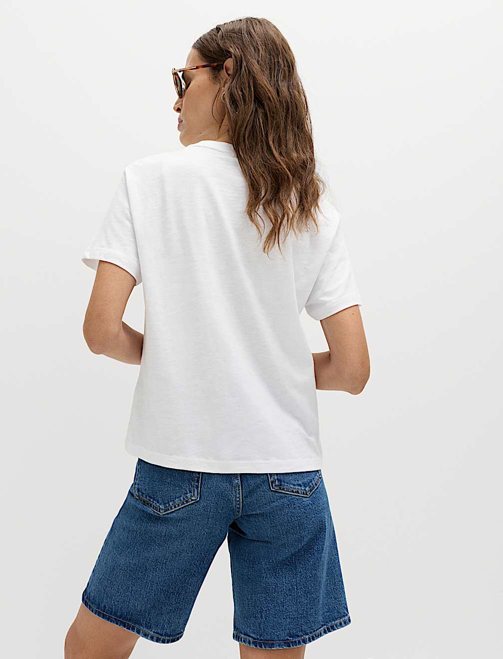 Pure Slub Cotton Checked T-Shirt