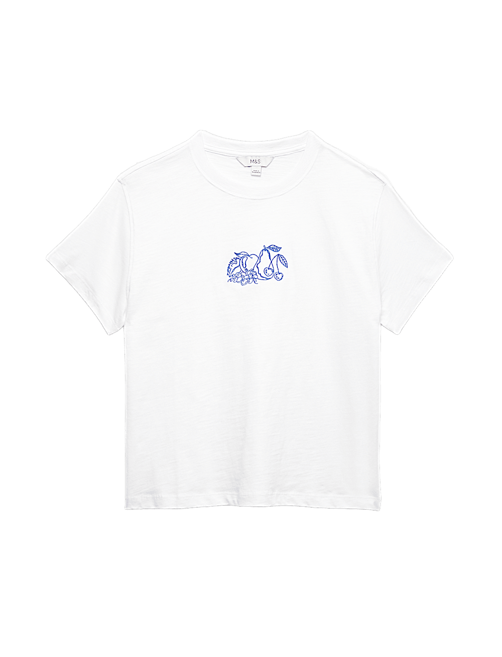 Pure Slub Cotton Checked T-Shirt