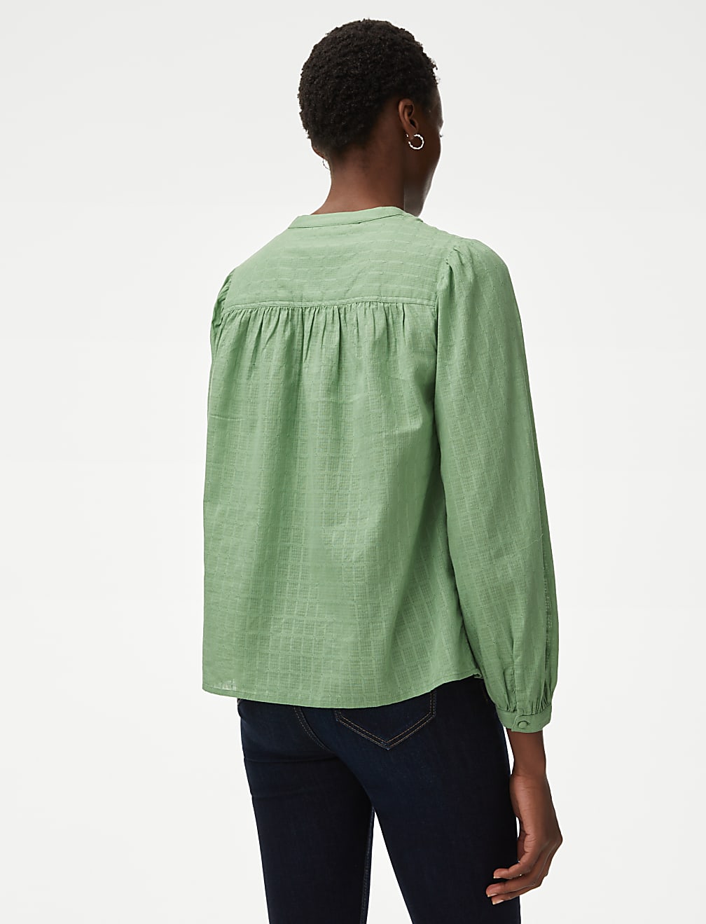 Pure Cotton Textured Blouse