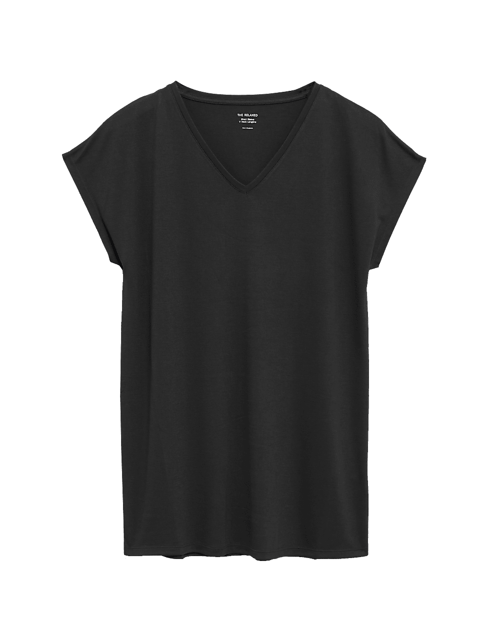 V-Neck Relaxed Longline T-Shirt