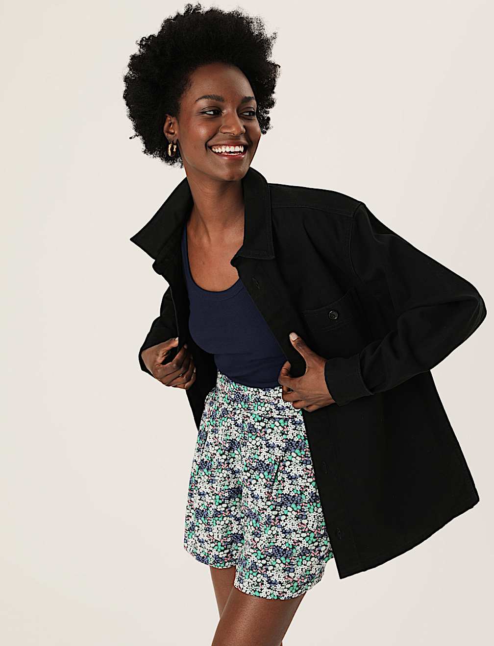 Cotton Rich Ribbed Crew Neck Vest Top