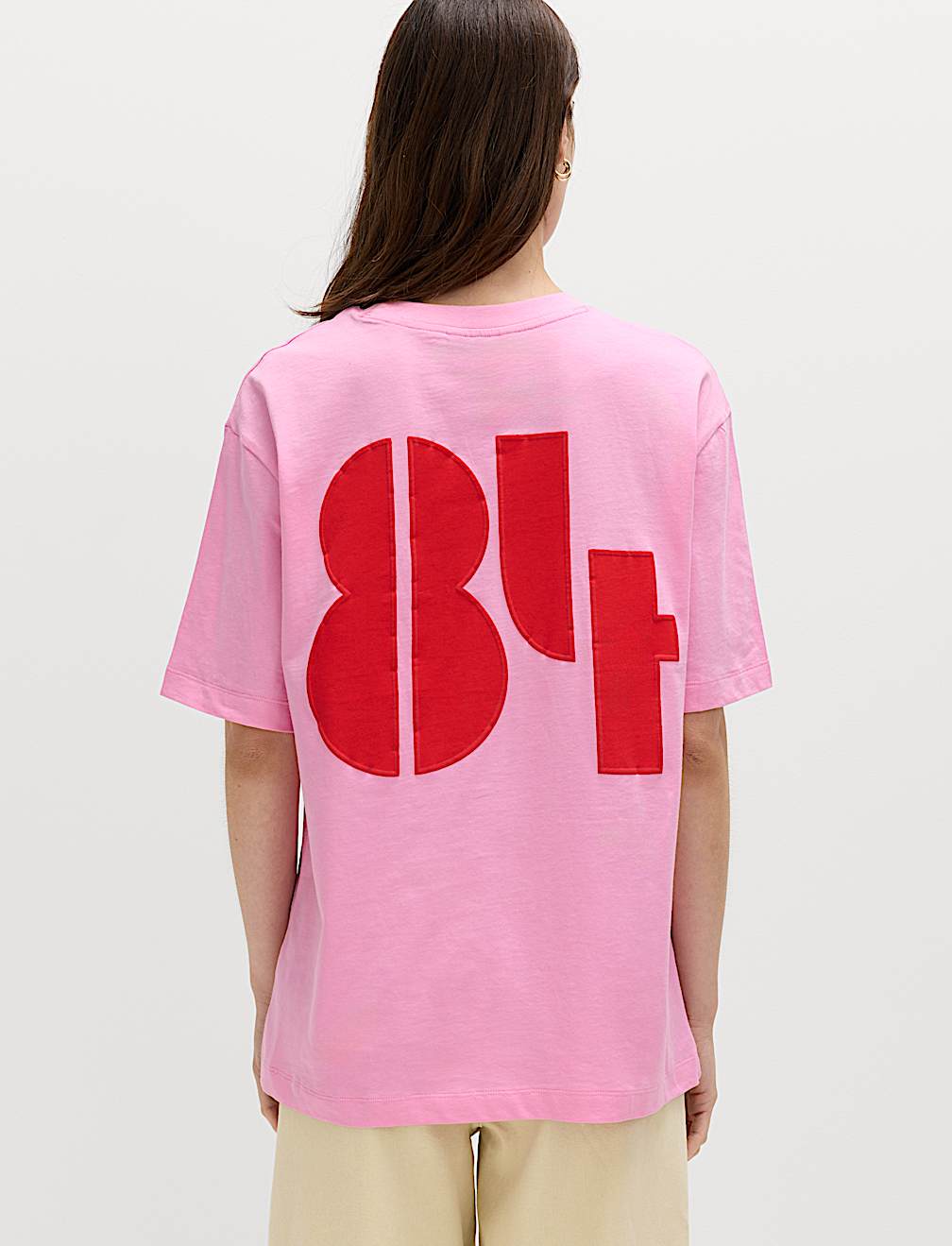 Pure Cotton Graphic Crew Neck Oversized T-Shirt