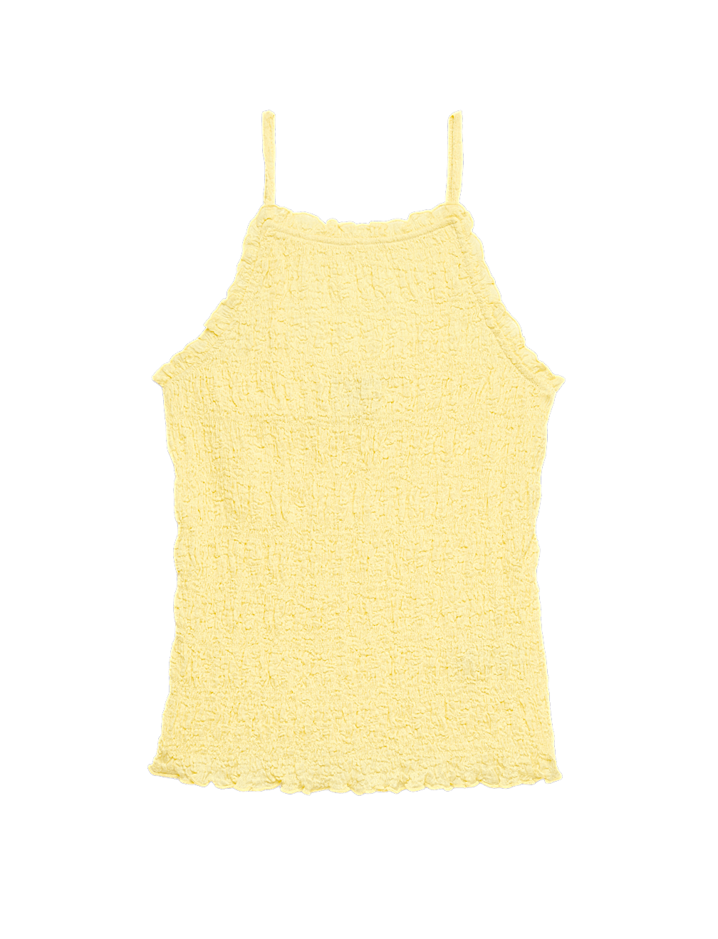 Cotton Rich Textured Square Neck Cami Top