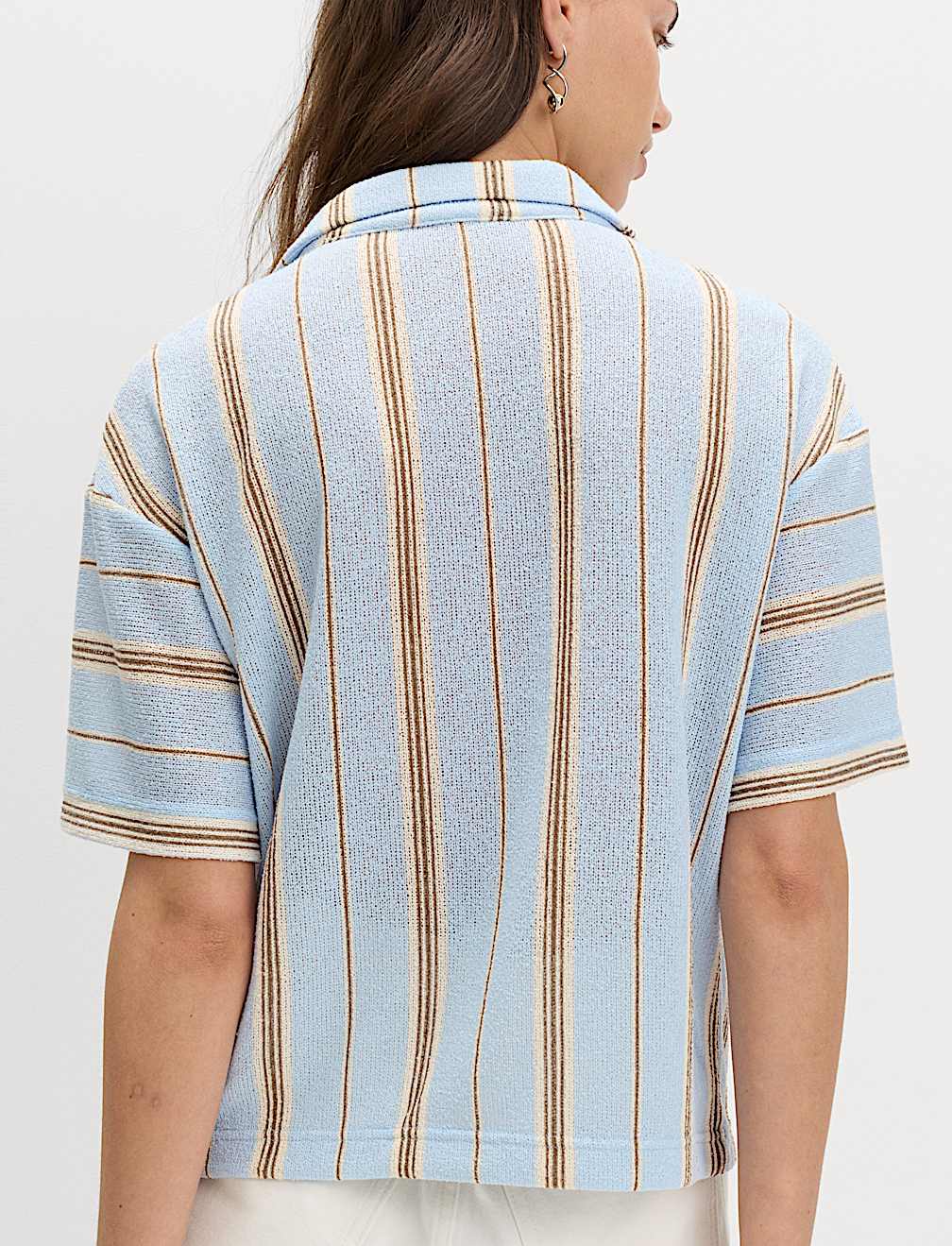 Striped Textured Resort Shirt