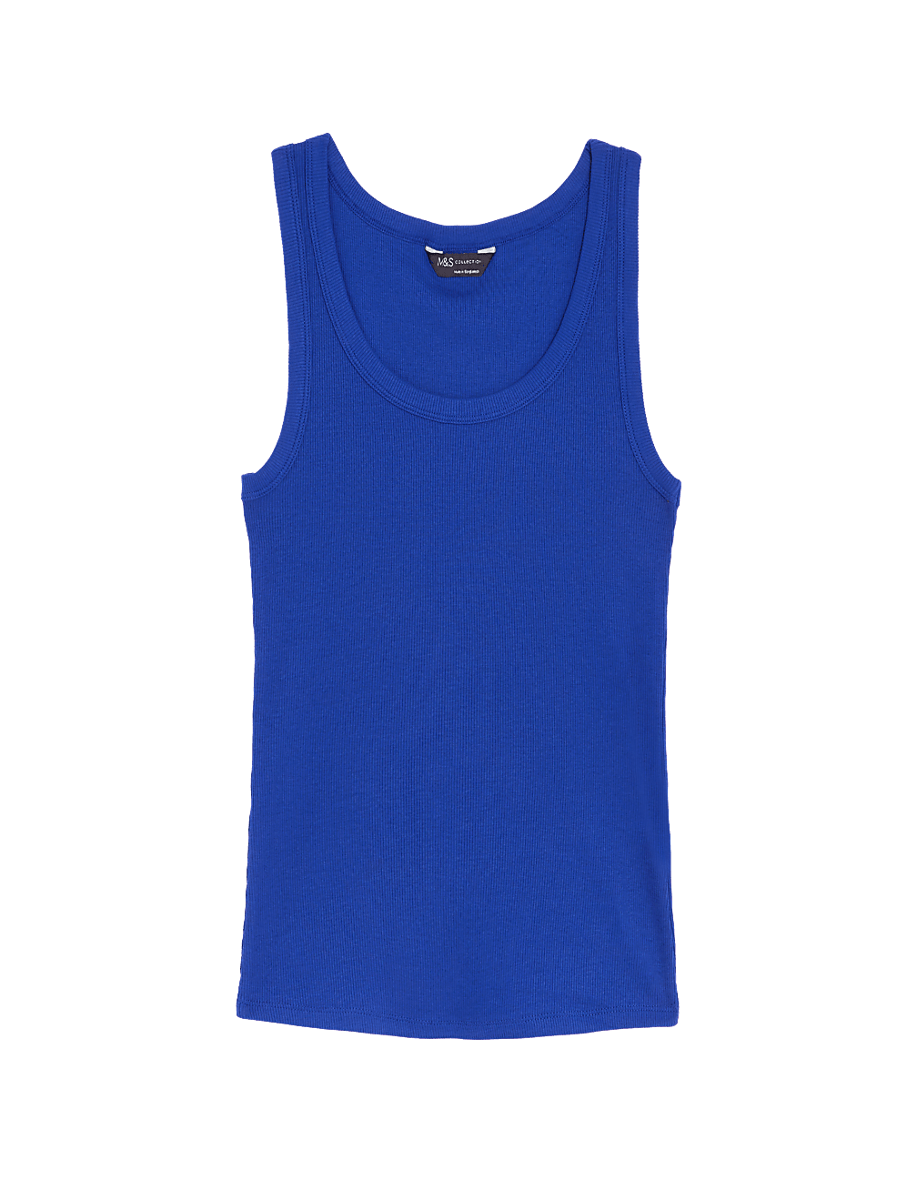 Cotton Rich Ribbed Slim Fit Vest Top