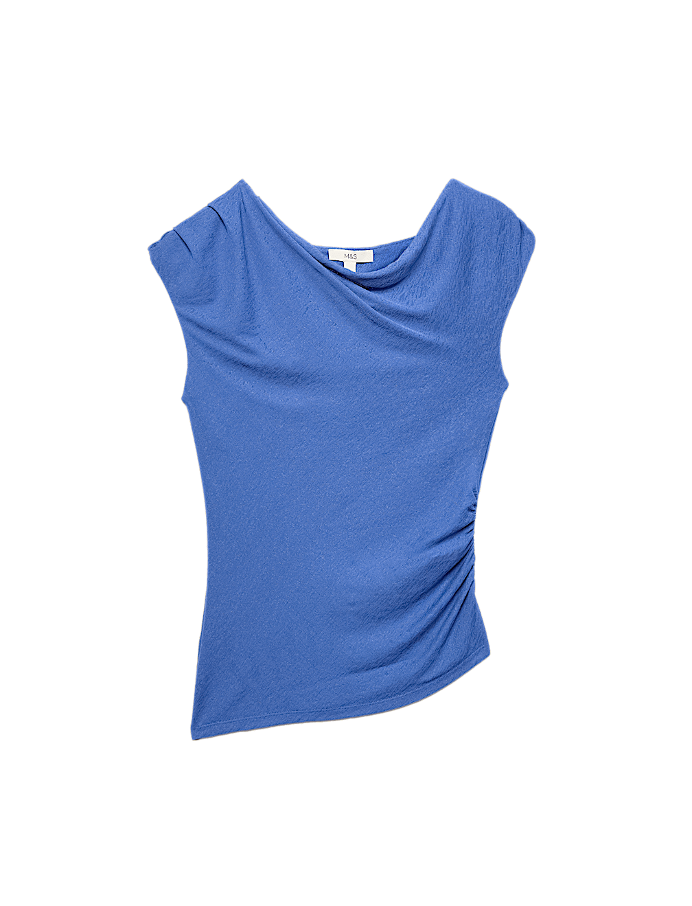 Pure Cotton Asymmetric Drape Top