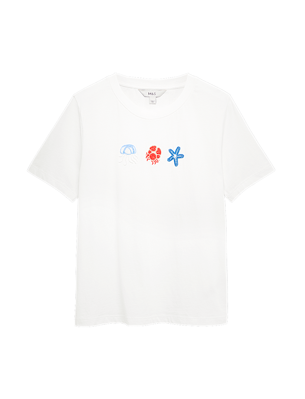 Pure Cotton Embellished T-Shirt