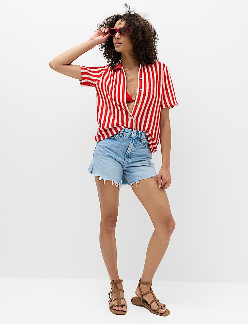 Striped Crochet Shirt