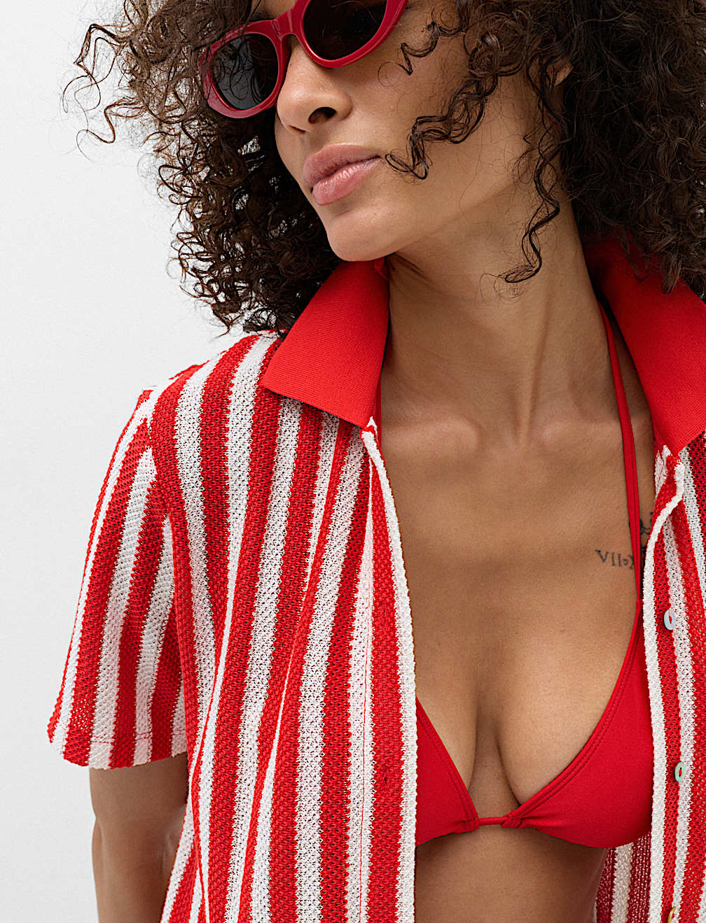 Striped Crochet Shirt