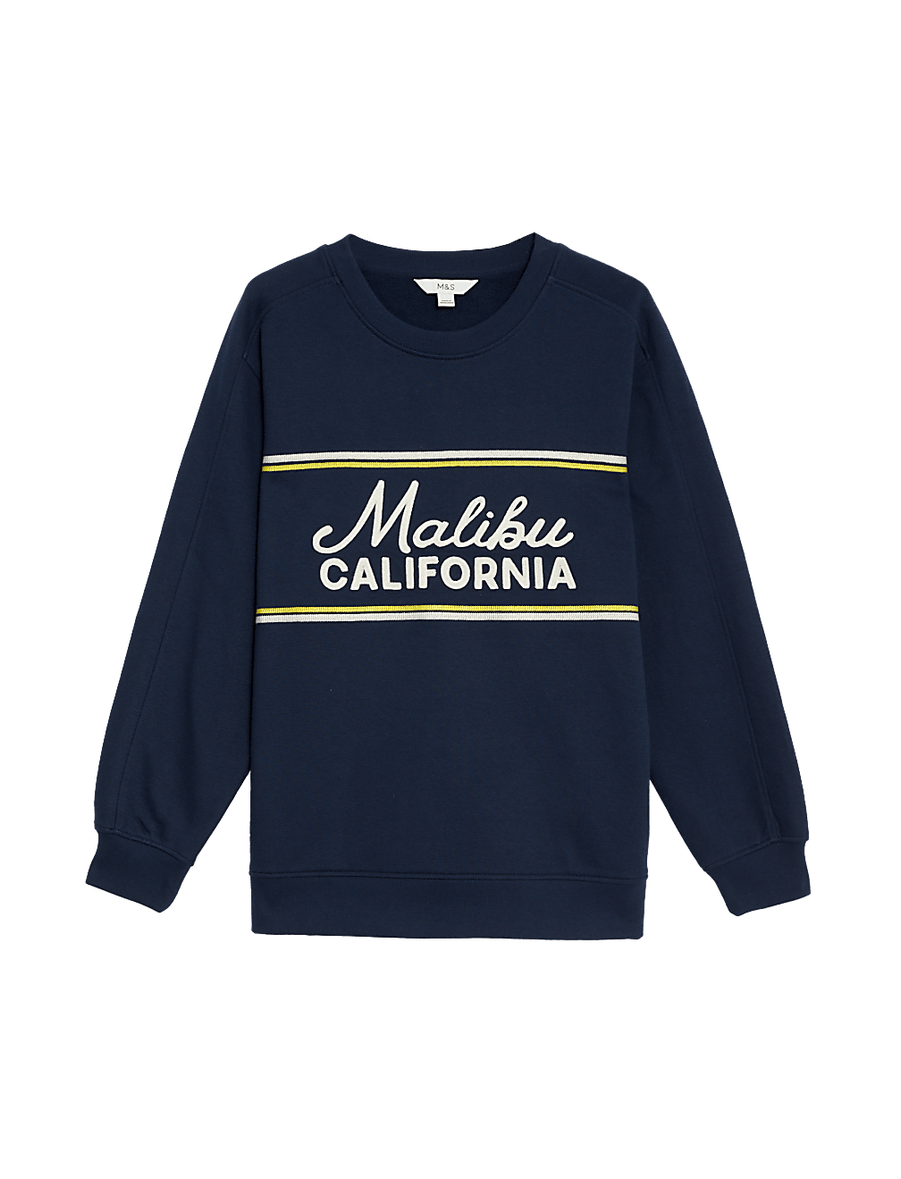 Cotton Rich Slogan Sweatshirt