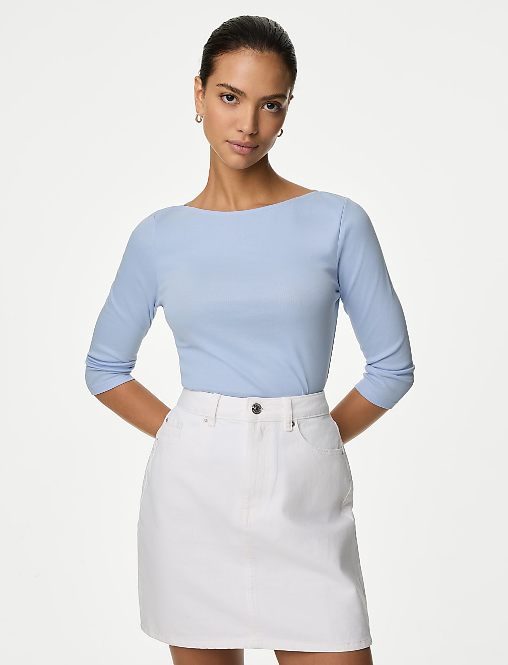 Pure Cotton Slim Fit Top