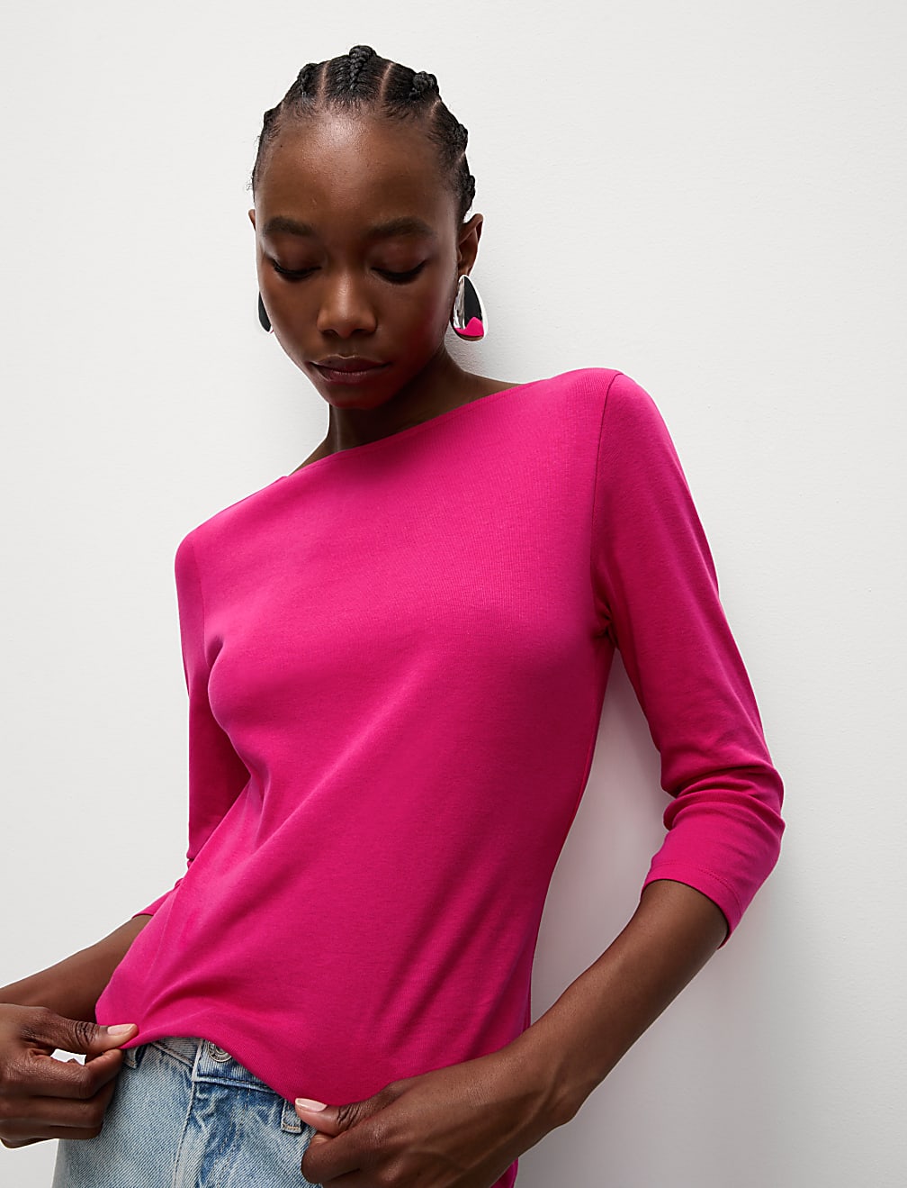 Pure Cotton Slim Fit Top