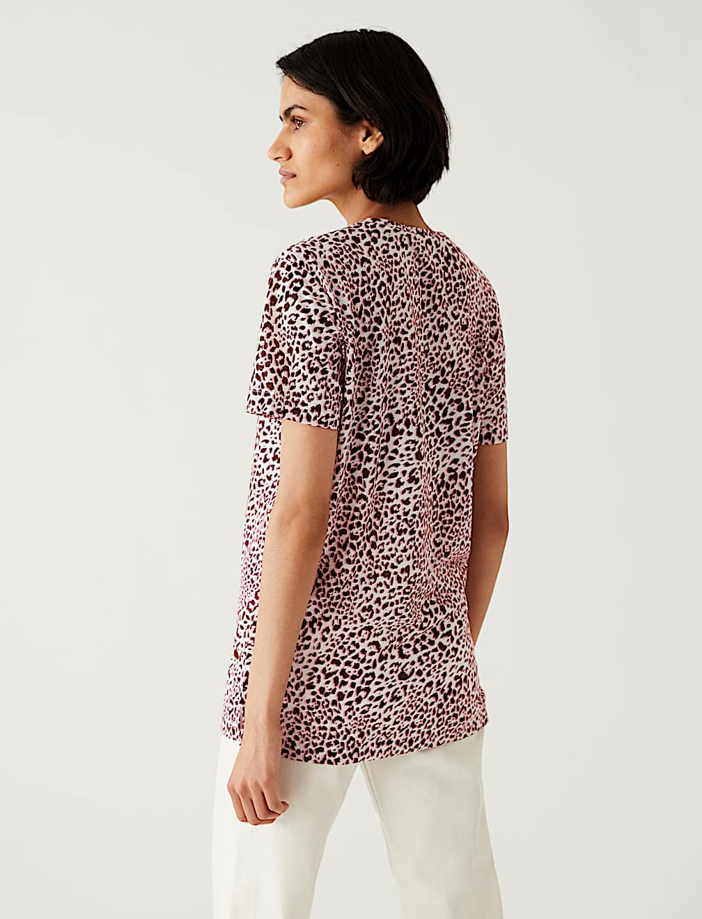 Printed Relaxed Longline T-Shirt