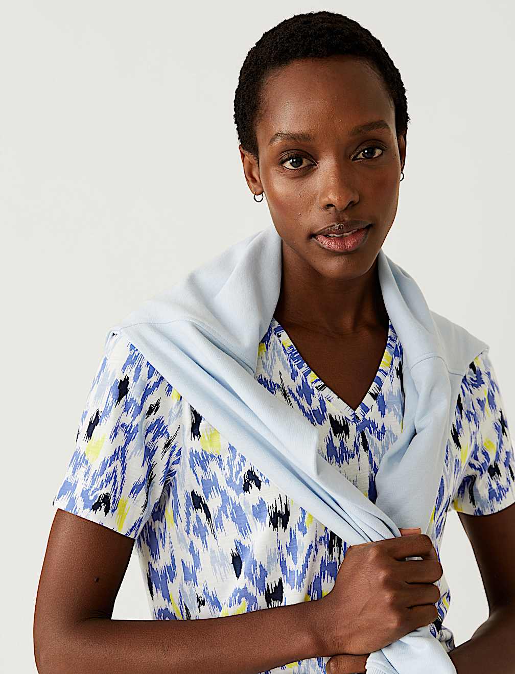 Printed Relaxed Longline T-Shirt