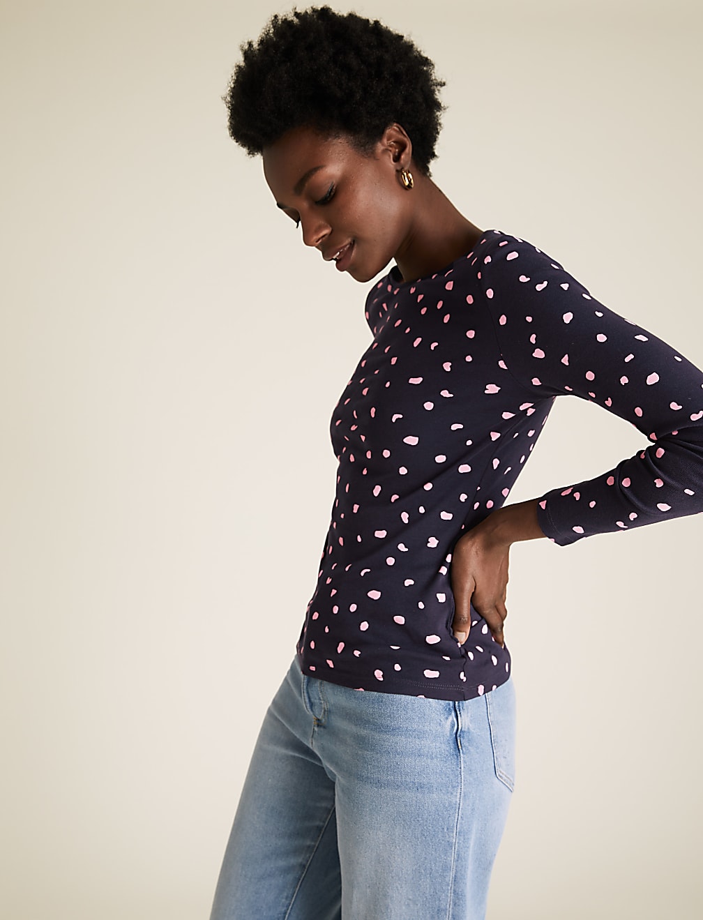 Pure Cotton Printed Regular Fit Top