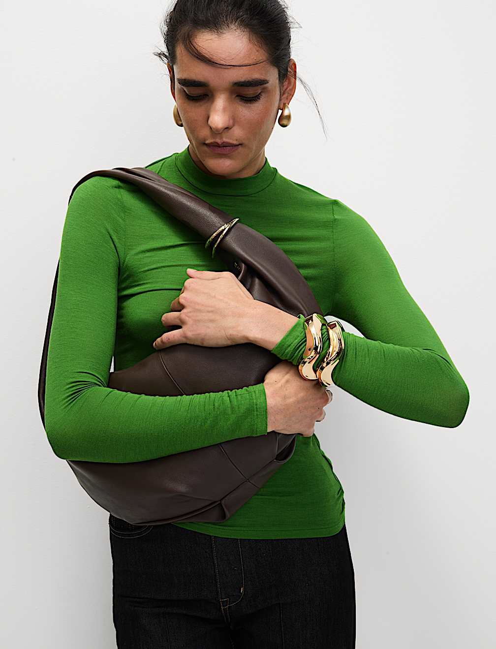 Modal Rich High Neck Regular Fit Top