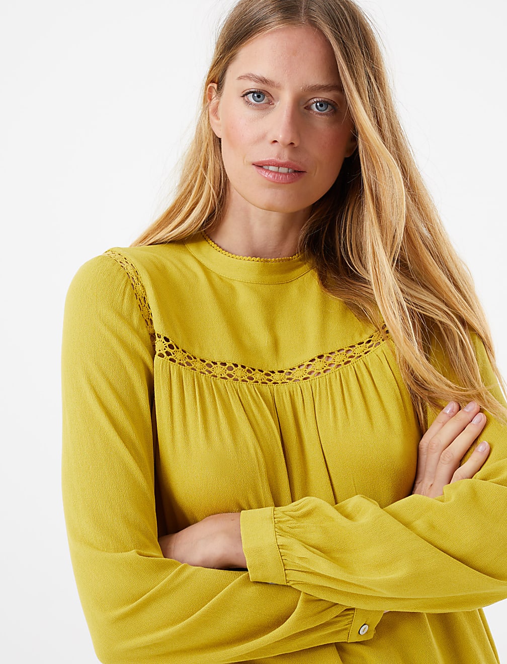 Lace Insert Shell Top