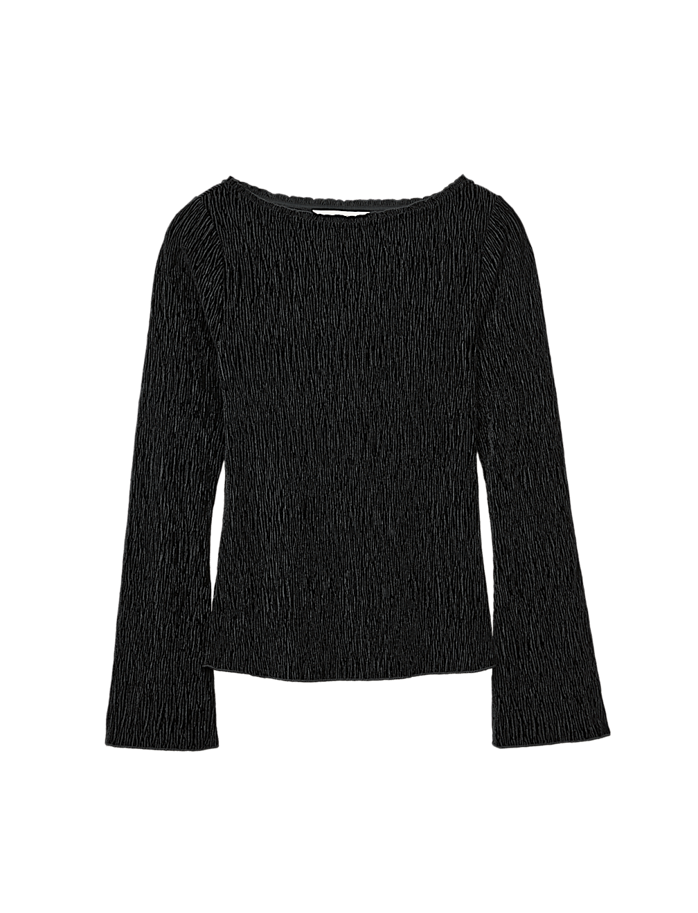 Velvet Smocked Long Sleeve Top