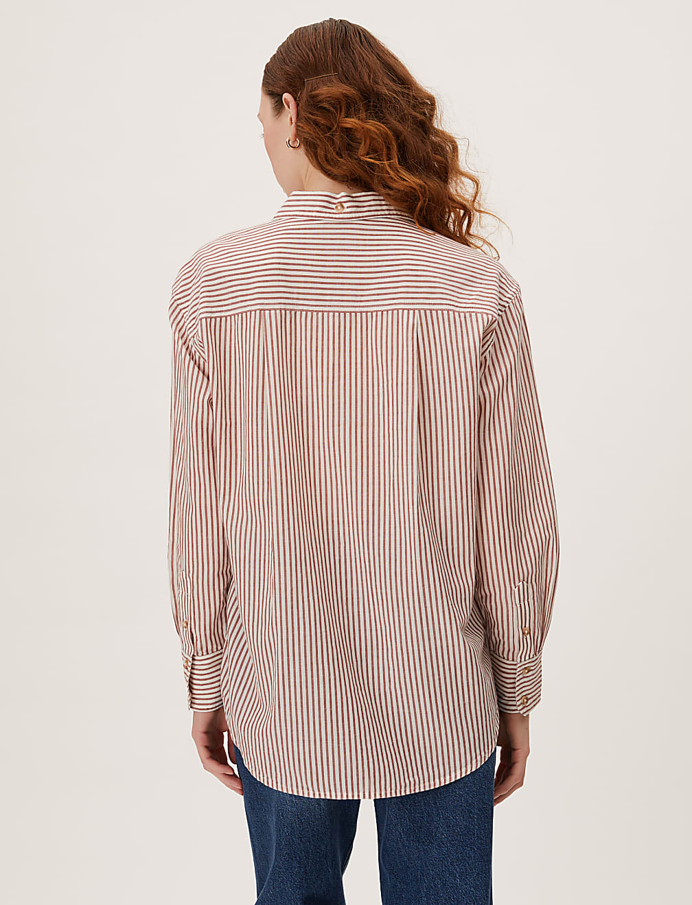 Pure Cotton Striped Long Sleeve Shirt