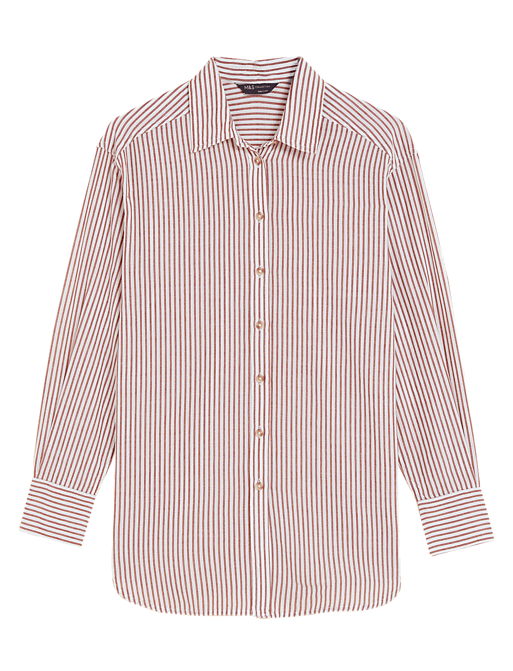 Pure Cotton Striped Long Sleeve Shirt