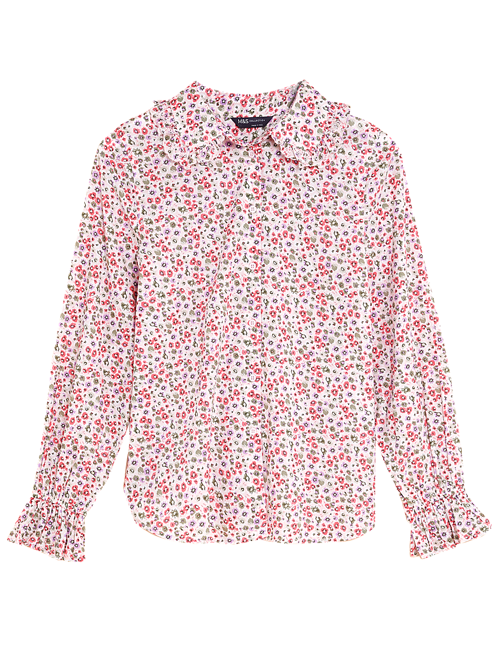 Pure Cotton Floral Regular Fit Shirt