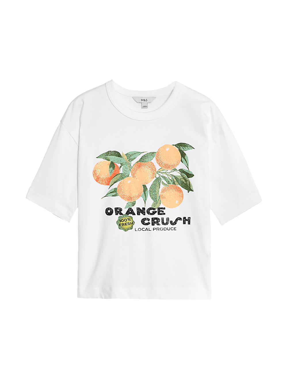 Pure Cotton Printed Oversized T-Shirt