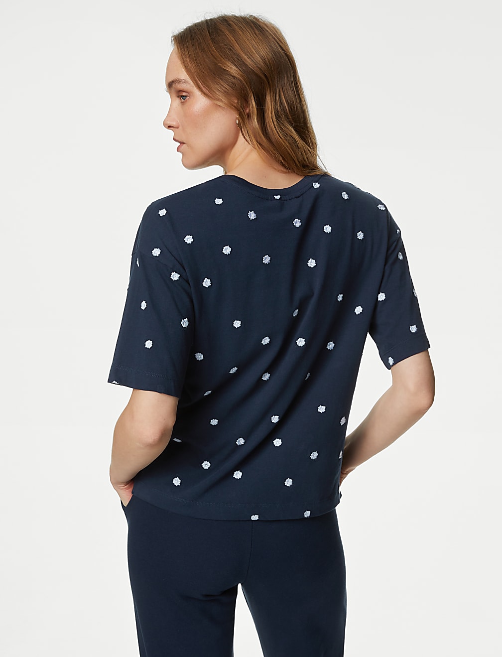 Pure Cotton Embroidered T-Shirt