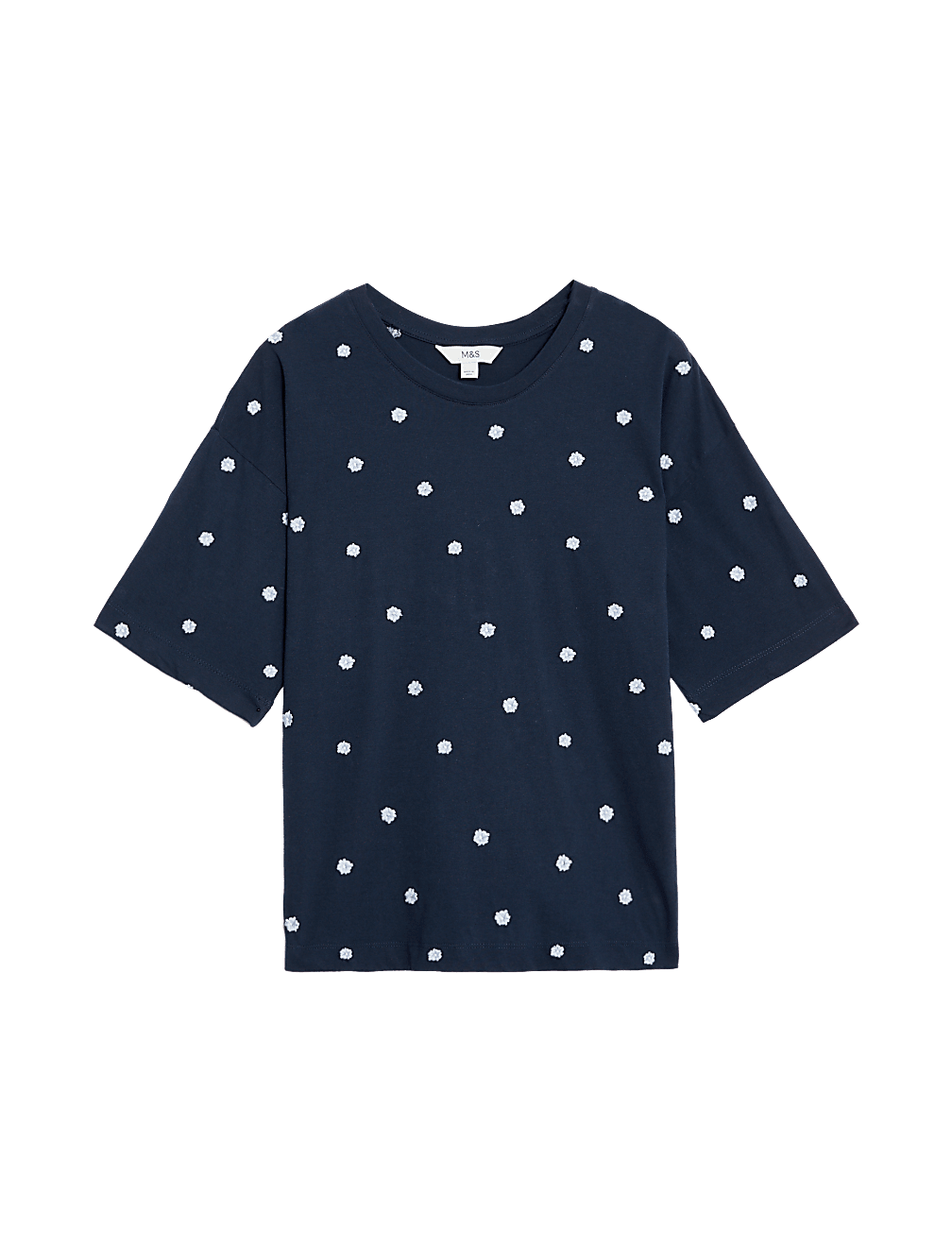 Pure Cotton Embroidered T-Shirt