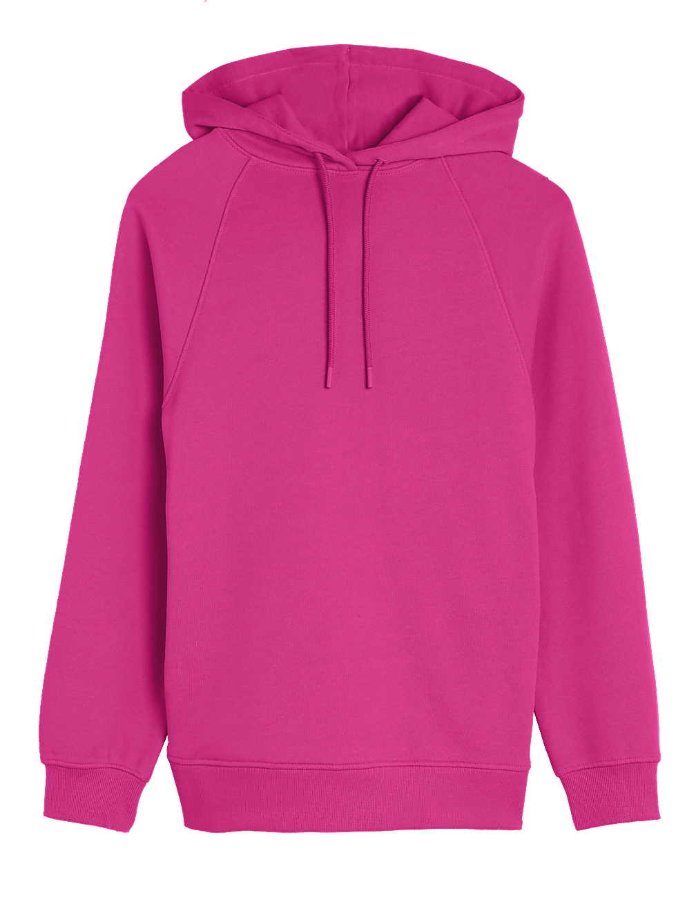 Pure Cotton Long Sleeve Longline Hoodie