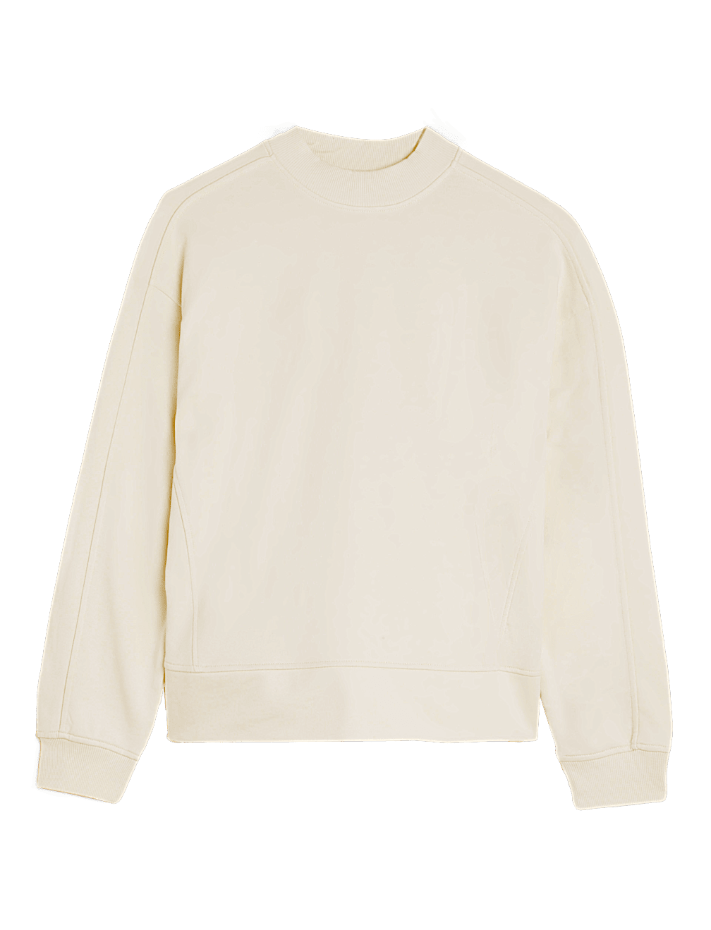 Pure Cotton High Neck Sweatshirt