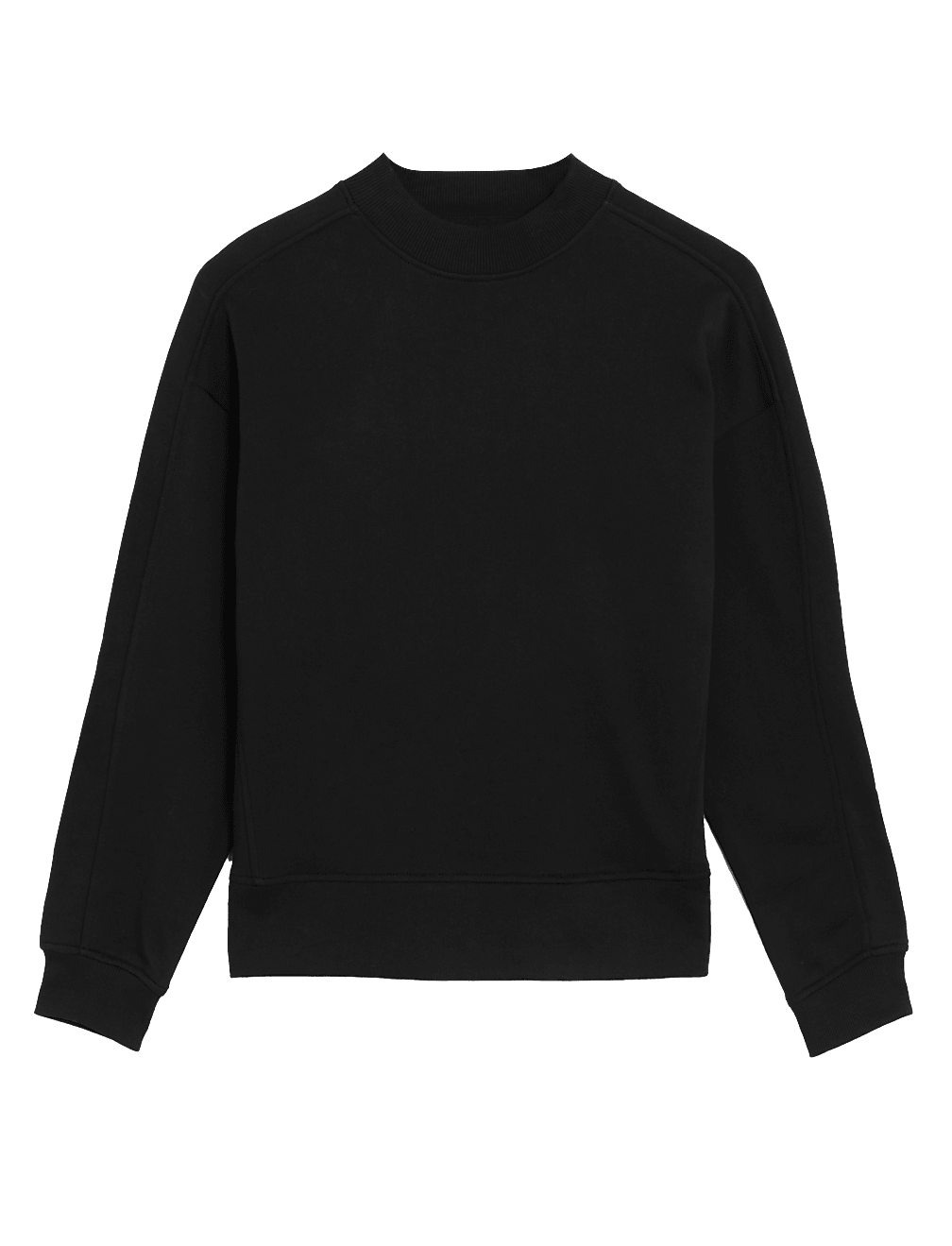 Pure Cotton High Neck Sweatshirt