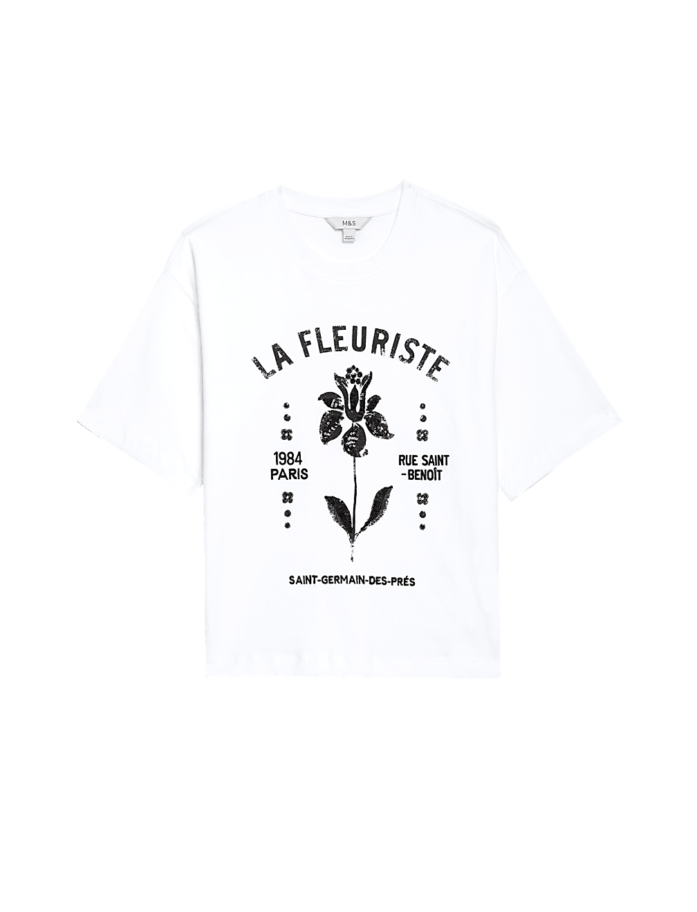 Pure Cotton Embellished T-Shirt