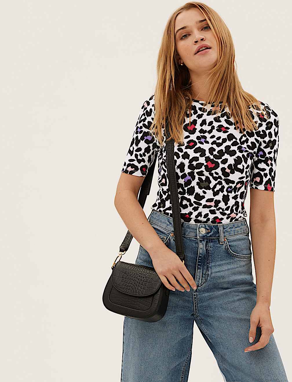 Pure Cotton Printed Half Sleeve Top