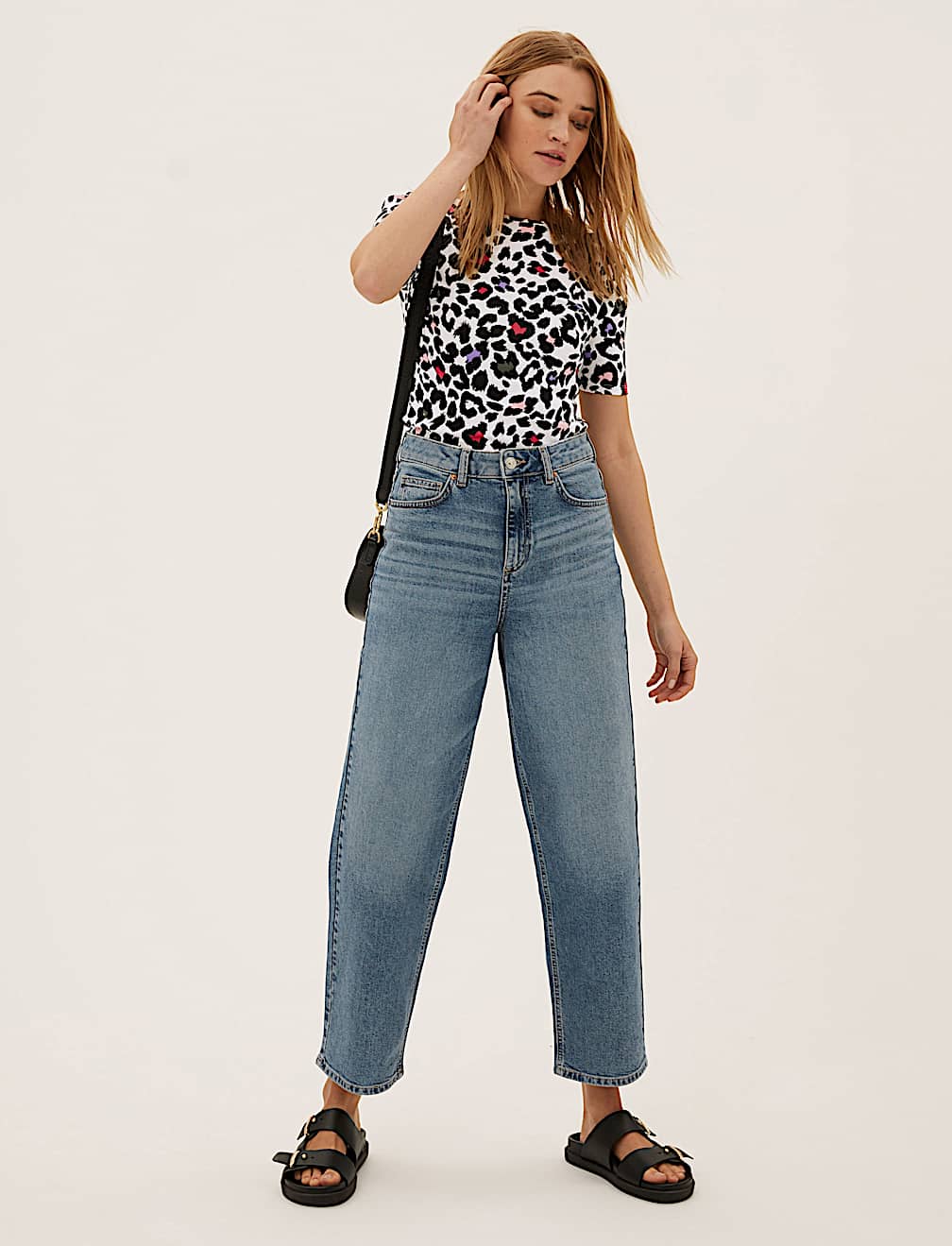 Pure Cotton Printed Half Sleeve Top