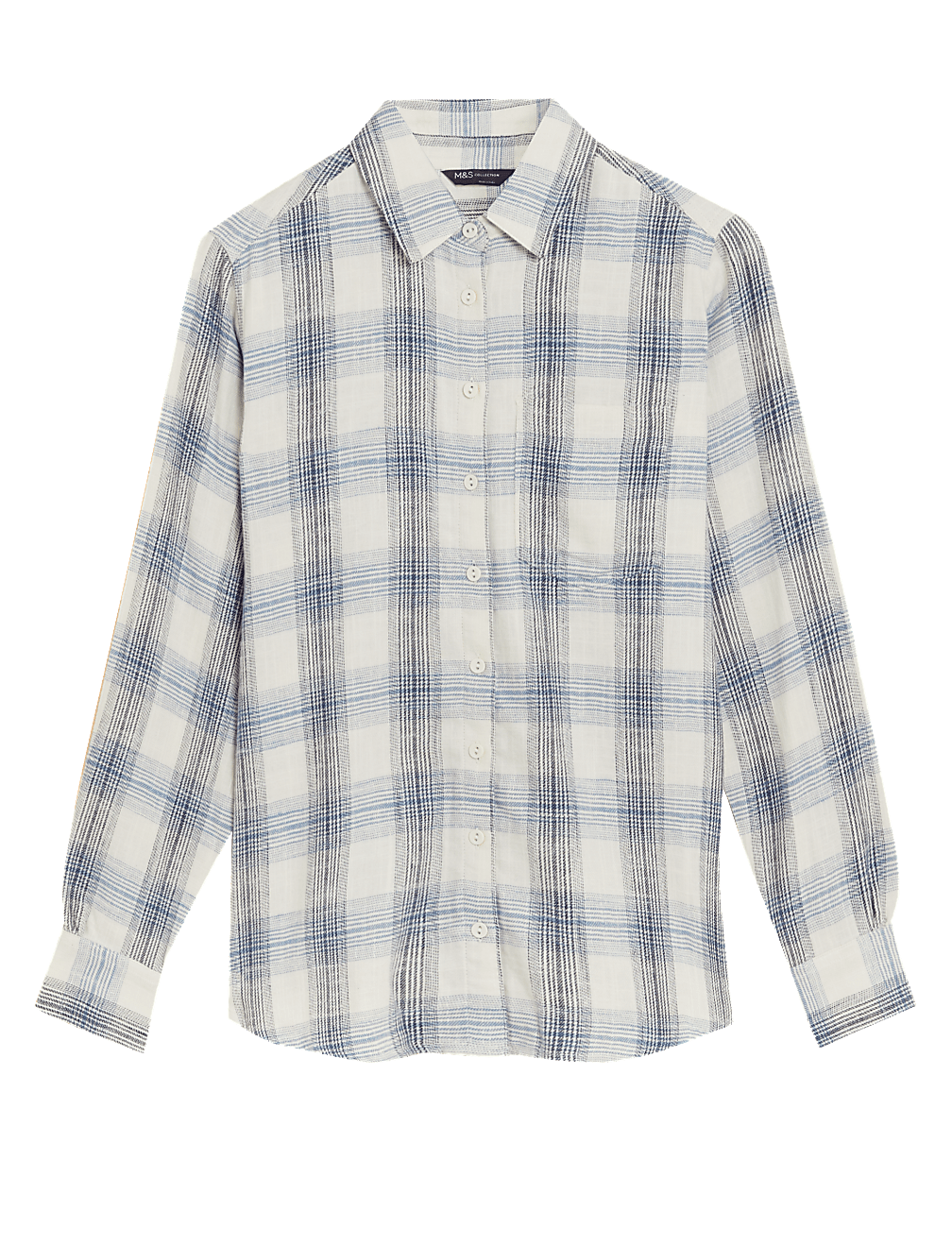 Pure Cotton Checked Long Sleeve Shirt