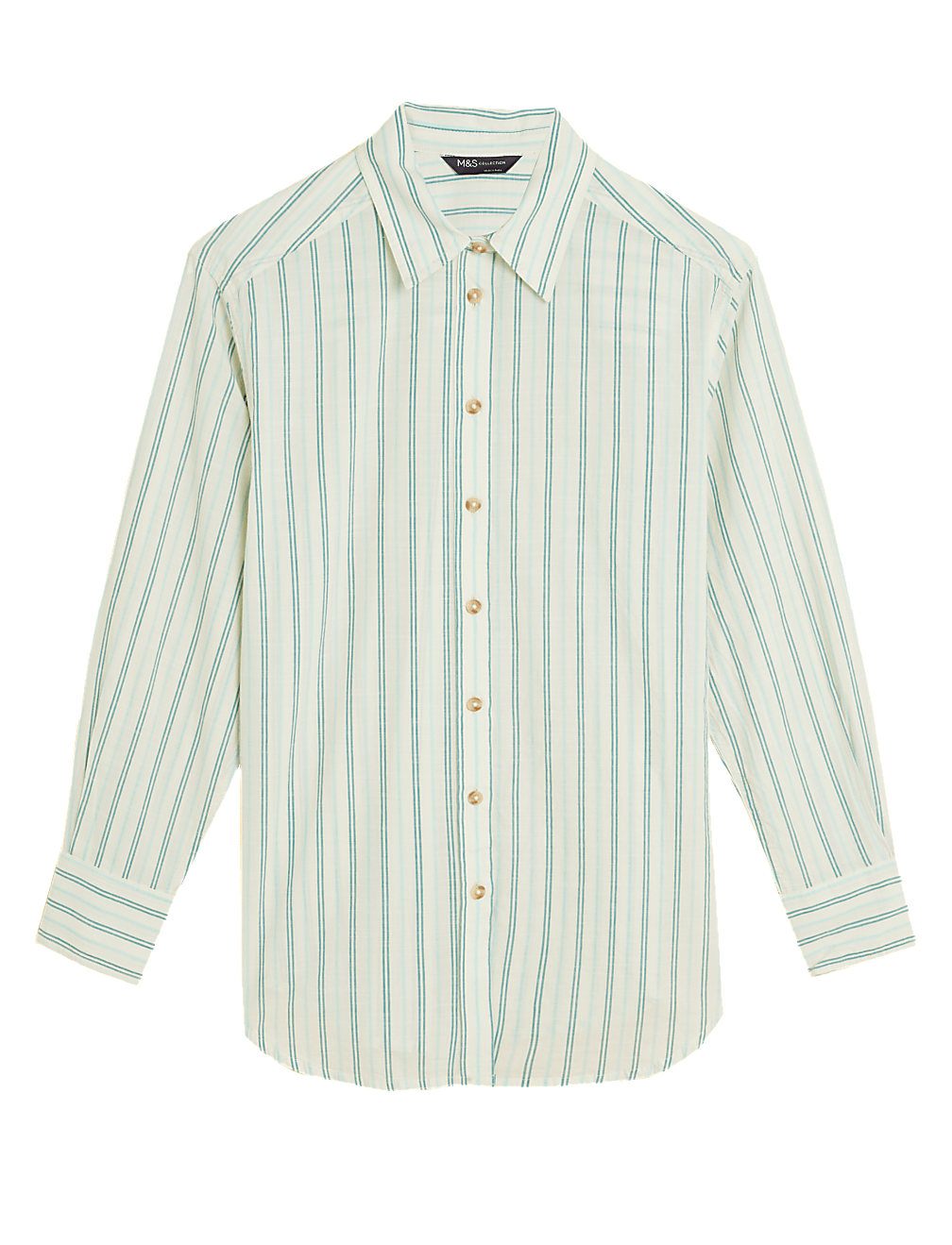 Pure Cotton Striped Long Sleeve Shirt