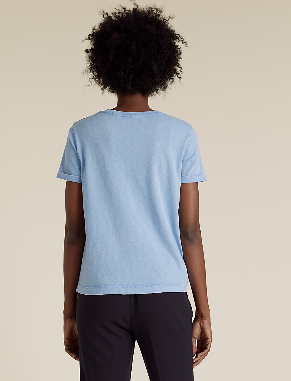 Pure Cotton Crew Neck T-Shirt