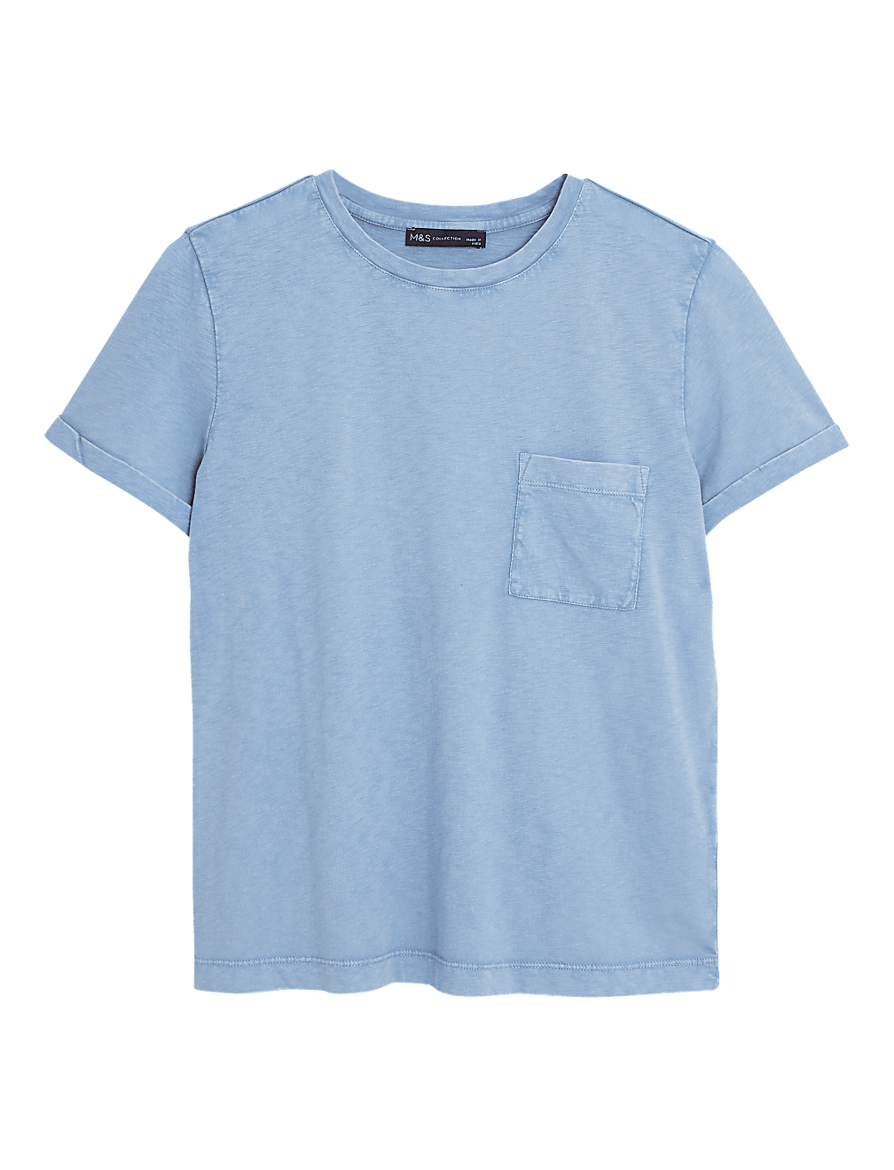 Pure Cotton Crew Neck T-Shirt