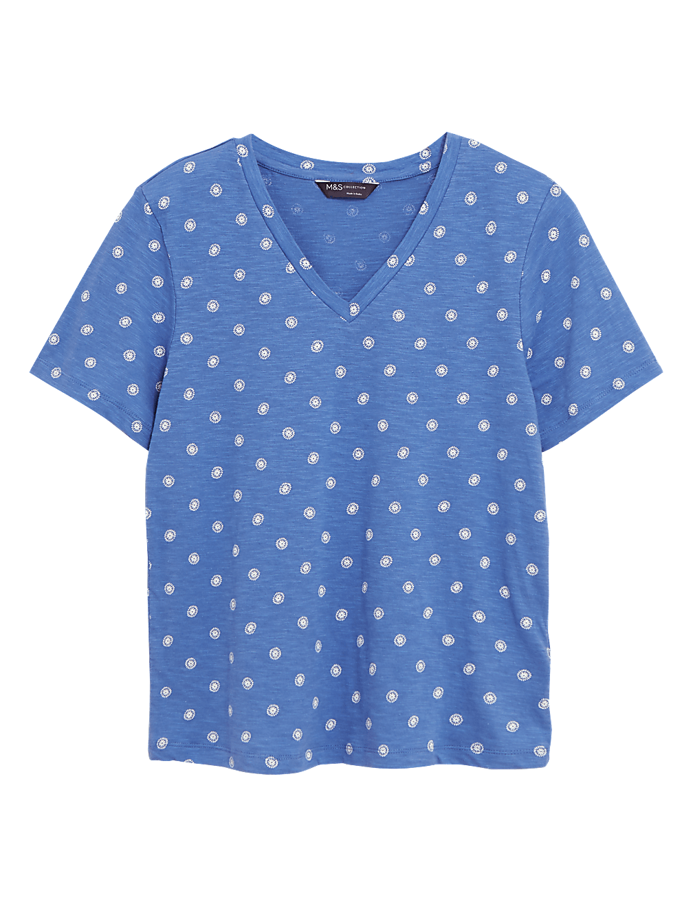 Pure Cotton Printed Straight Fit T-Shirt