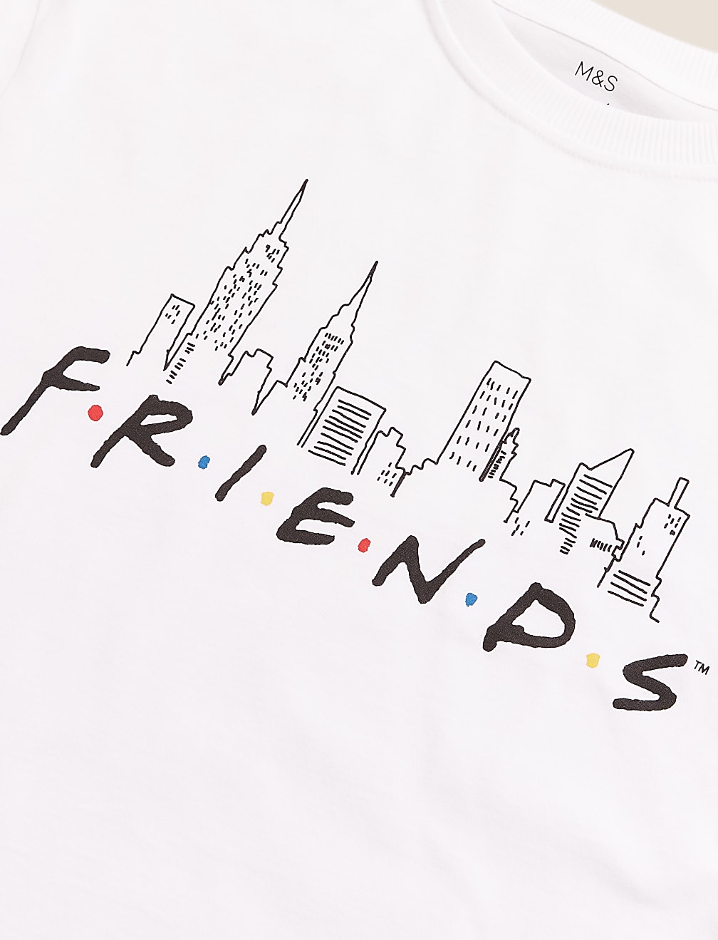Pure Cotton Friends™ Slogan T-Shirt