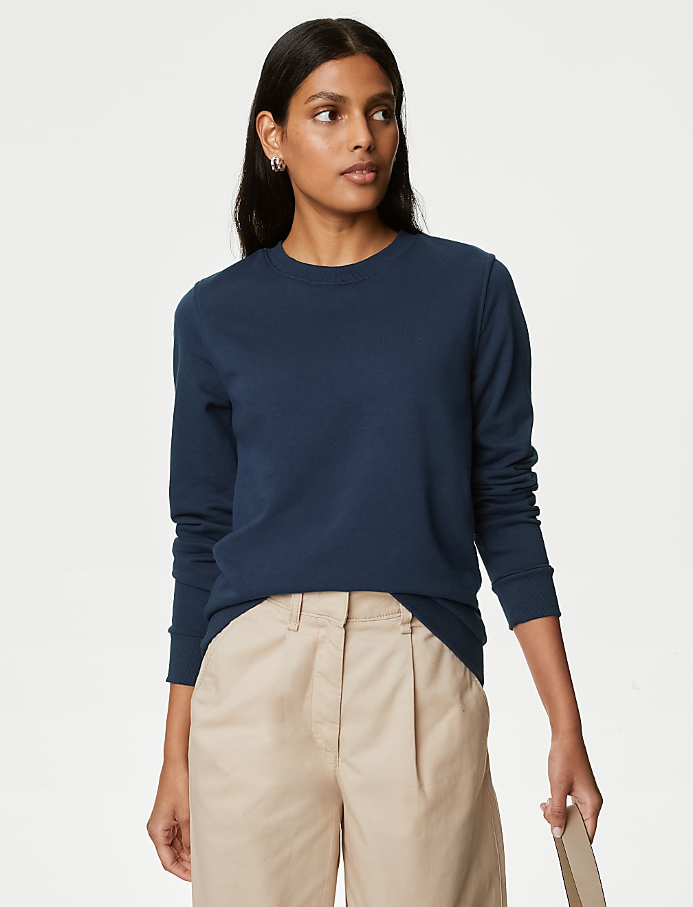 The Cotton Rich Crew Neck Sweatshirt