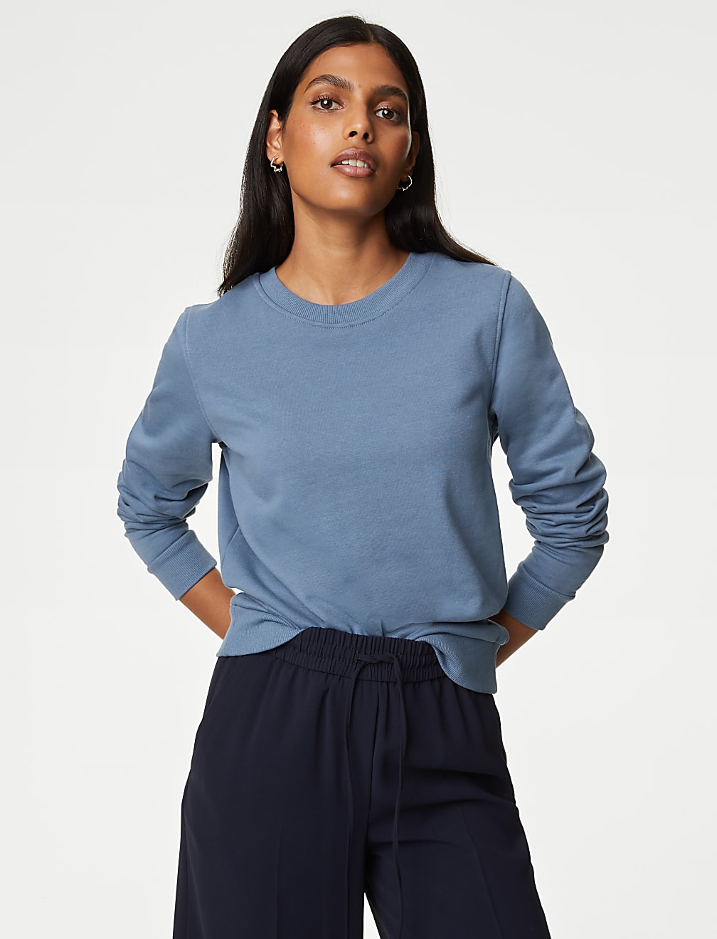 The Cotton Rich Crew Neck Sweatshirt