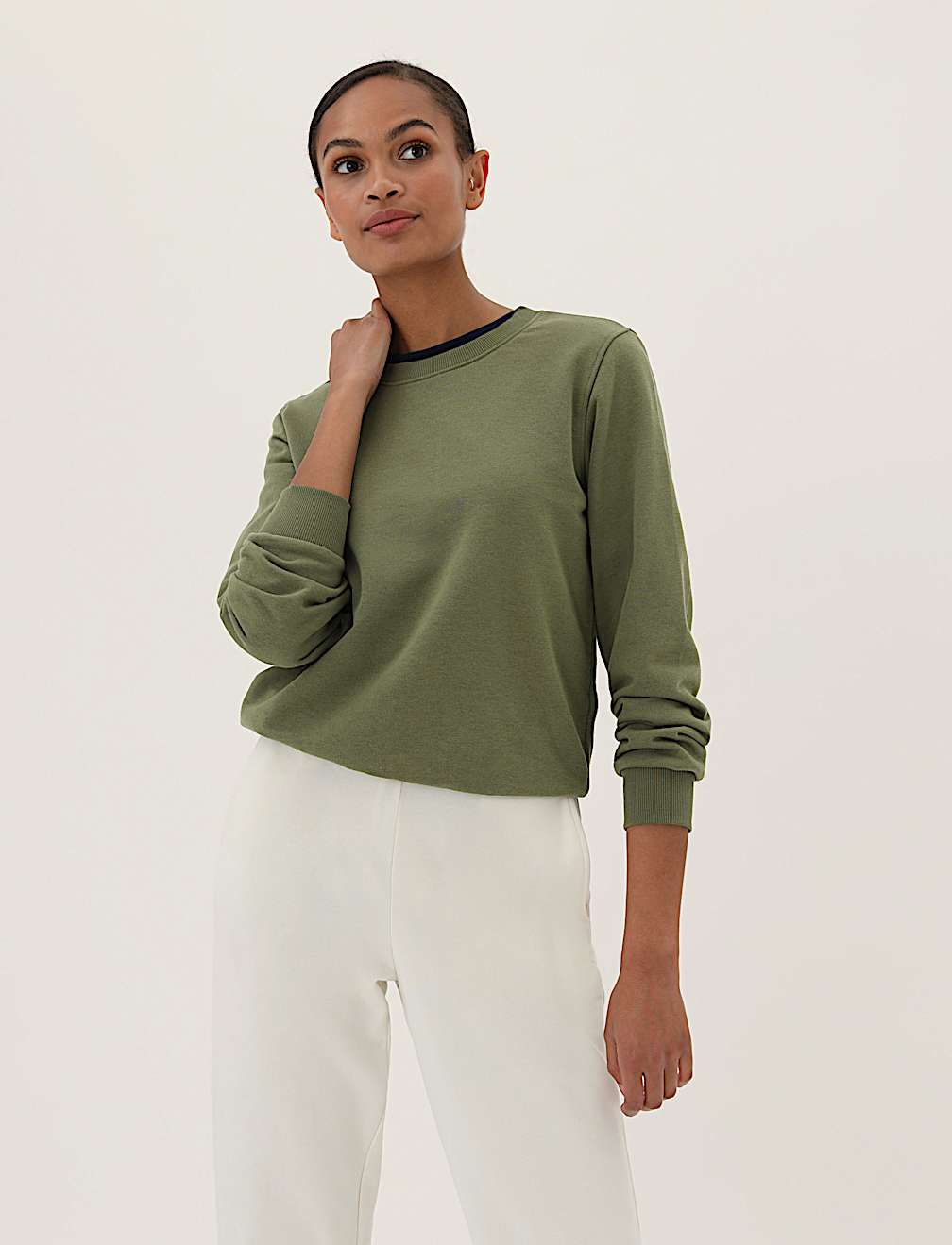 The Cotton Rich Crew Neck Sweatshirt